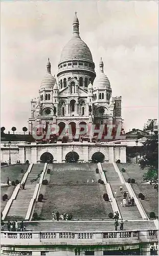 Moderne Karte Paris Basilique de Sacre Coeur de Montmartre