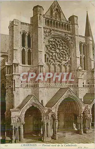 Cartes postales moderne Chartres Portail Nord de la Cathedrale