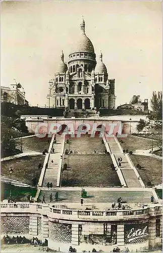 Moderne Karte Paris Le Sacre Coeur