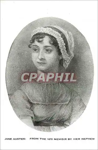 Moderne Karte Jane Austen From the 1870 Memoir by Her Nephew