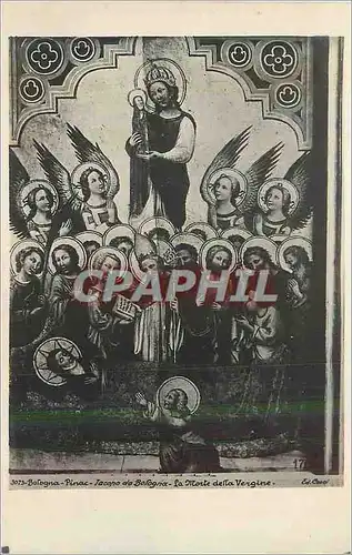 Cartes postales moderne Bologna Pinac Jacopo da Bologna La Morte della Vergine