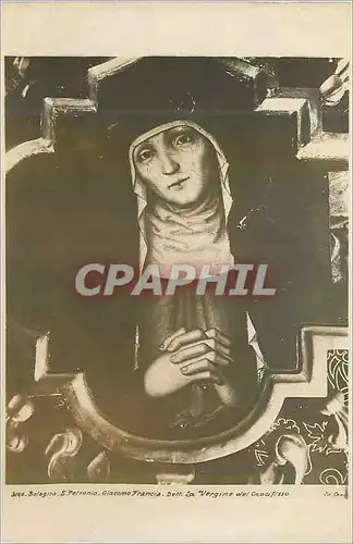 Cartes postales moderne Bologna S Petronio Giacomo Francia Dett La Vergine del Crocifisso