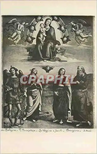 Cartes postales moderne Bologna R Pinacoteca La Vergine Santi Perugino