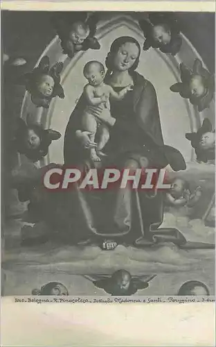 Cartes postales moderne Bologna R Pinacoteca Dettablio Madonna e Santi Perugino