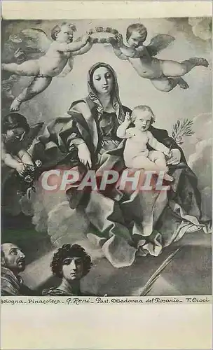 Cartes postales moderne Bologna Pinacoteca G Reni Part Madonna del Rosario