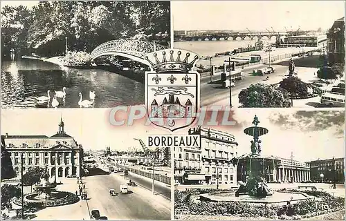 Cartes postales moderne Bordeaux Jardin Public Place de la Bourse Les Quais
