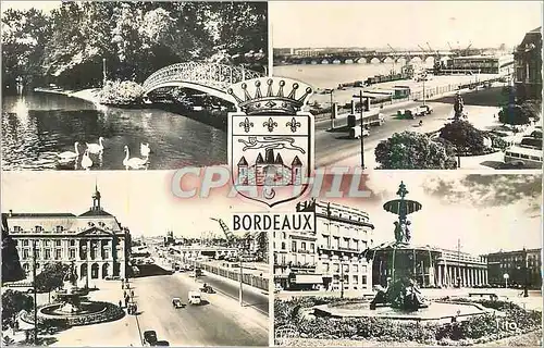 Moderne Karte Bordeaux Jardin Public Place de la Bourse Les Quais