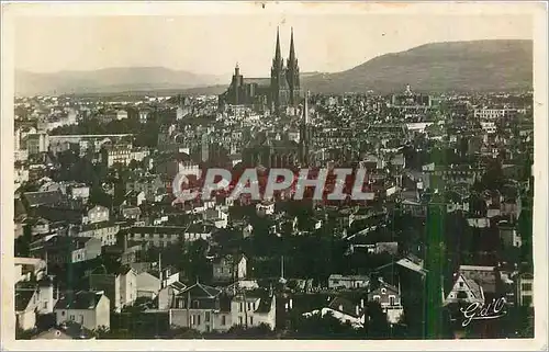 Moderne Karte Clermont Ferrand Vue Generale