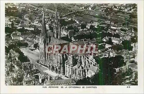 Moderne Karte Cathedrale de Chartres Vue Aerienne