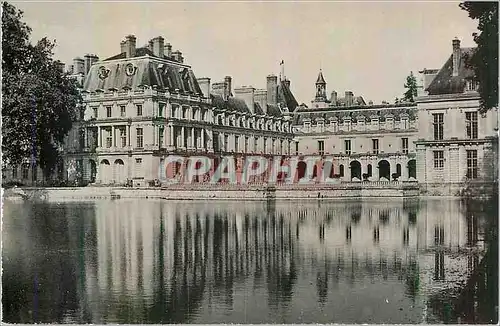 Moderne Karte Palais de Fontainebleau Le Chateau Vu de l'Etang des Carpes