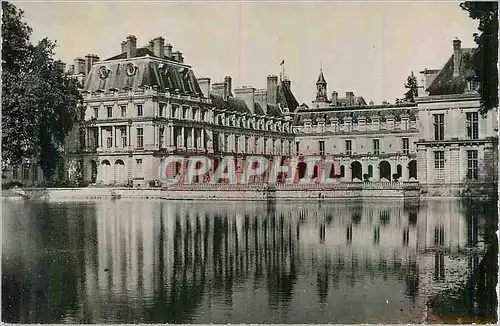 Moderne Karte Palais de Fontainebleau Le Chateau vue de l'Etang des Carpes