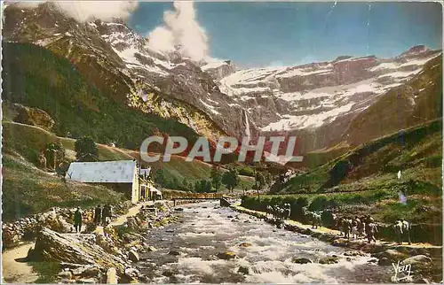 Moderne Karte Gavarnie La Chaumiere Le Gave et le Cirque