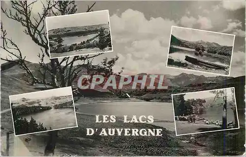 Moderne Karte Les Lacs d'Auvergne Lac Guery et la Chaine du Sancy
