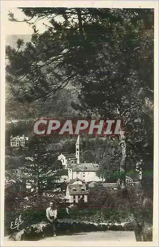 Cartes postales moderne Ax Les Thermes Ariege L'Eglise et Centre de la Ville Vue Prise de la Vierge d'Ax