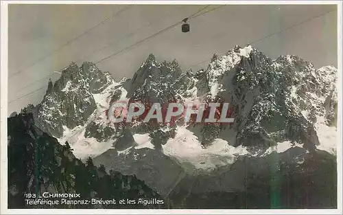 Cartes postales moderne Chamonix Teleferique Planpraz Brevent et les Aiguilles