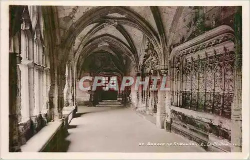 Cartes postales moderne Abbaye de Saint Wandrille Galerie du Cloitre