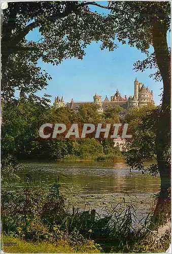 Cartes postales moderne Pierrefonds (Oise) Le Chateau et l'Etang