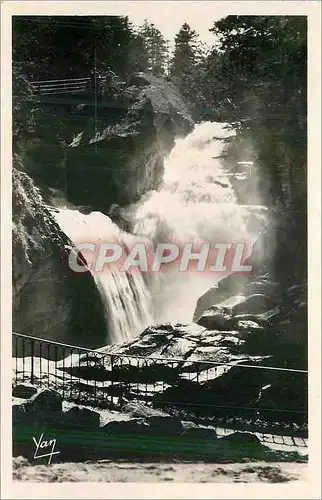 Moderne Karte Cauterets Cascade du Cerisey (alt 1200 m)