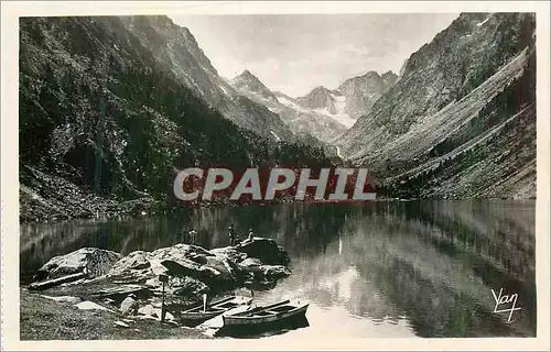 Moderne Karte Cauterets Le Lac de Gaube (alt 1800 m) et la Vignemale (alt 3298 m)