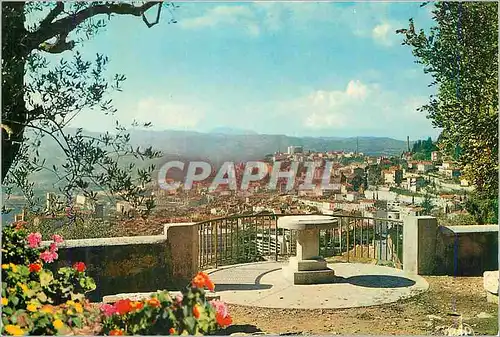 Cartes postales moderne La Cote d'Azur Grasse La Cite des Parfums Vue prise du Jardin Princesse Pauline