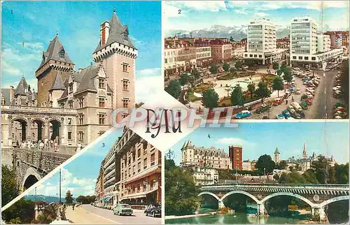 Cartes postales moderne Pau (B P) Entree du Chateau Henri IV La Place Clemenceau