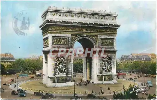 Cartes postales moderne Paris La Place et l'Arc de Triomphe de l'Etoile