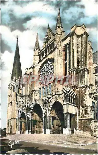 Cartes postales moderne Chartres (E et L) Facade Sud Porche du XIIIe S