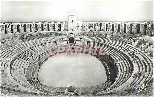 Moderne Karte Arles Les Arenes Vue Interieure