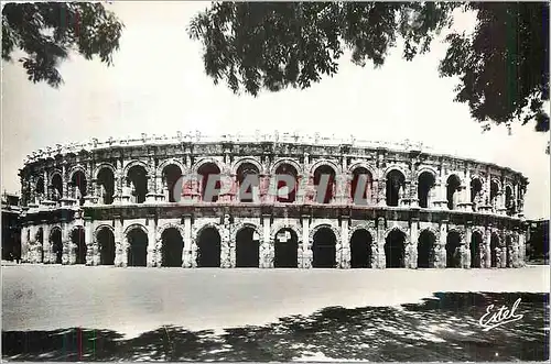 Moderne Karte Nimes Les Arenes