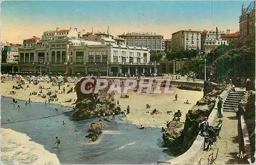 Cartes postales moderne Biarritz La Plage Le Casino