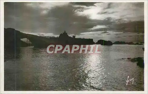 Cartes postales moderne Biarritz Cote Basque La Douce France Coucher de Soleil sur le Rocher de la Vierge