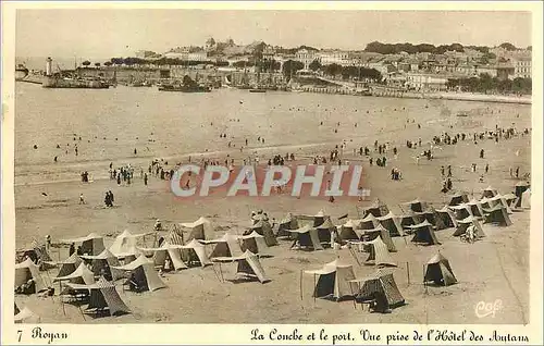 Cartes postales moderne Royan La Conche et le Port une prises de l'Hotel des Autans