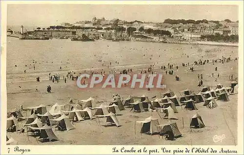 Moderne Karte Royan La Conche et le Port une prises de l'Hotel des Autans