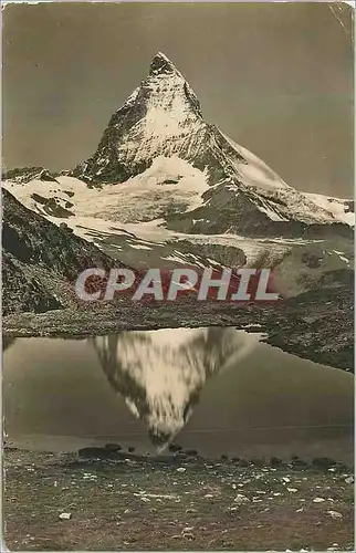 Cartes postales moderne Zermatt Riffelsee u Matterhorn