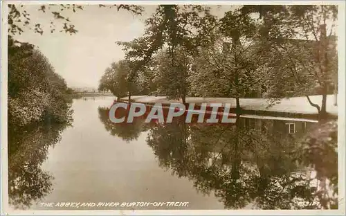 Moderne Karte The Abbey and River Burton on Trent