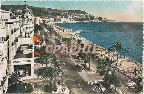 Moderne Karte Nice Promenade des Anglais Wagons Lit Cook