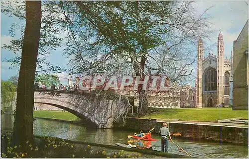 Moderne Karte King's Chapel Clare College Cambridge