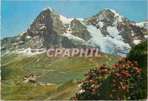 Cartes postales moderne Kleine Scheidegg mit Eiger und Monch