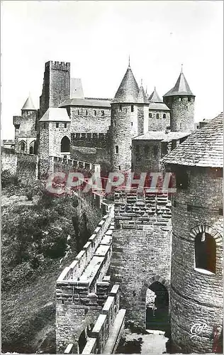 Moderne Karte Cite de Carcassonne Le Chateau et la Porte de l'Aude