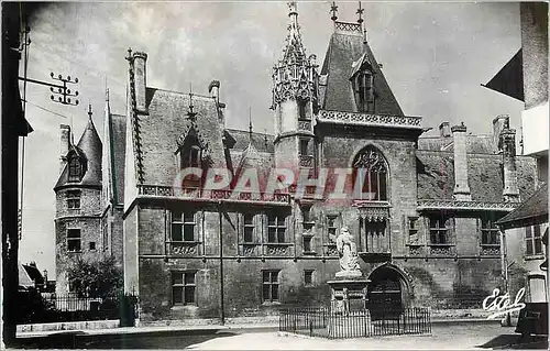 Moderne Karte Bourges Le Palais Jacques Coeur (XVe Siecle) et Statue de Jacques Coeur