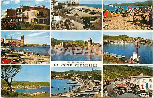 Cartes postales moderne En Parcourant la Cote Vermeille St Cyprien Canet Plage Argeles sur Mer
