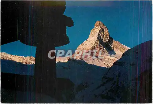 Cartes postales moderne Zermatt Mattehorn 4477 m