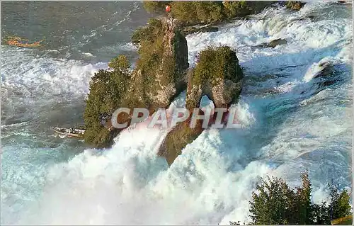 Cartes postales moderne Rheinfall (Schweiz) Von Schloss Laufen aus