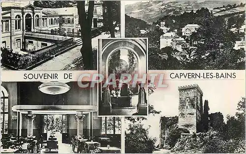 Cartes postales moderne Capvern les Bains Htes Pyr L'Etablissement Vue Generale La Buvette Interieur du Casino