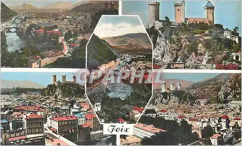 Cartes postales moderne Foix Panorama Le Chateau Fort Vallee de l'Ariege Entree de la Ville