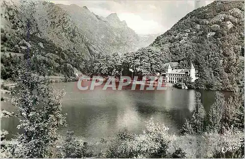 Moderne Karte Ax les Thermes La Perle des Pyrenees Alt 718 m Le Lac d'Orgeix et le Dent d'Orlu
