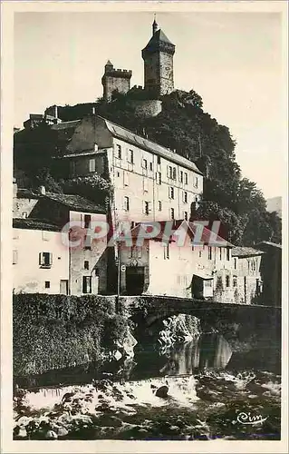 Moderne Karte Foix (Ariege) Bords de l'Ariege et le Chateau ds Comtes de Foix