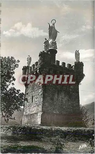 Cartes postales moderne Ax les Thermes (Ariege) alt 720 m Notre Dame d'Ax Benissant la Ville