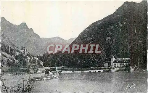 Moderne Karte Ax les Thermes (Ariege) Barrage d'Orgeix