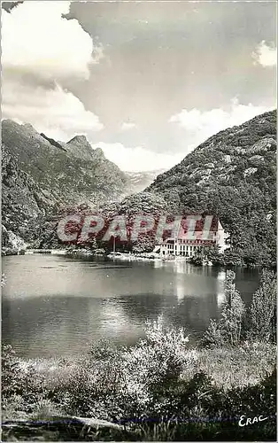 Moderne Karte Ax les Thermes La Perle des Pyrenees Alt 718 m Le Lac d'Orgeix et le Dent d'Orlu (alt 2220 m)